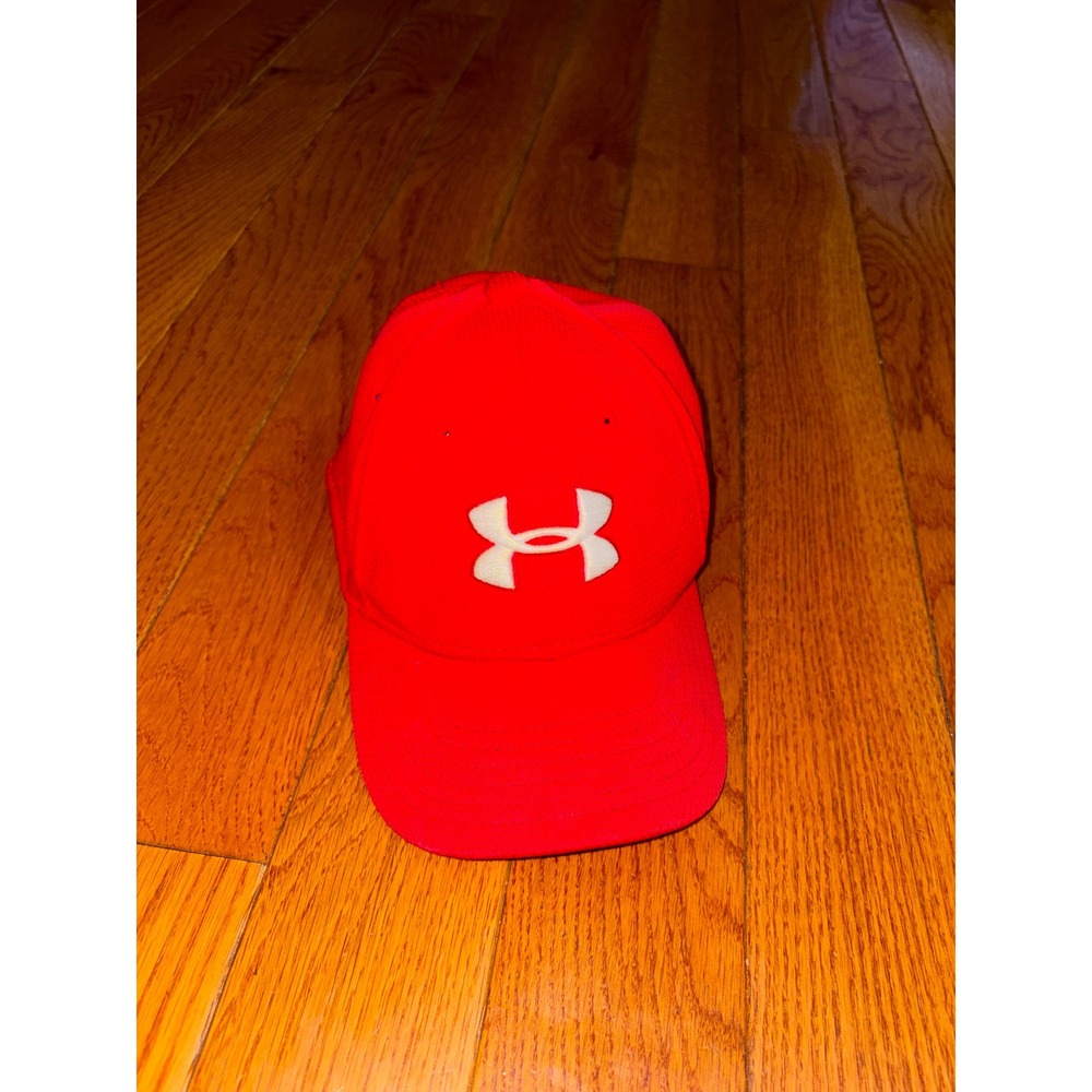 Under Armour Kids Red UA Classic Fit Baseball Cap Youth SM MD Hat